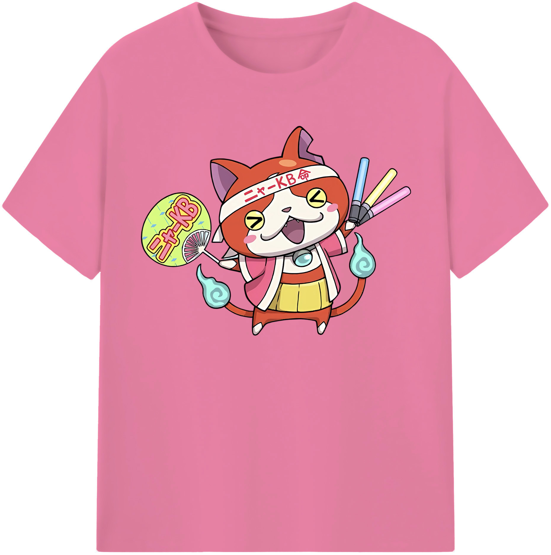 （画像用） 妖怪ウォッチ Yo-kai Watch 綿100％半袖Tシャツ（フロントプリント）